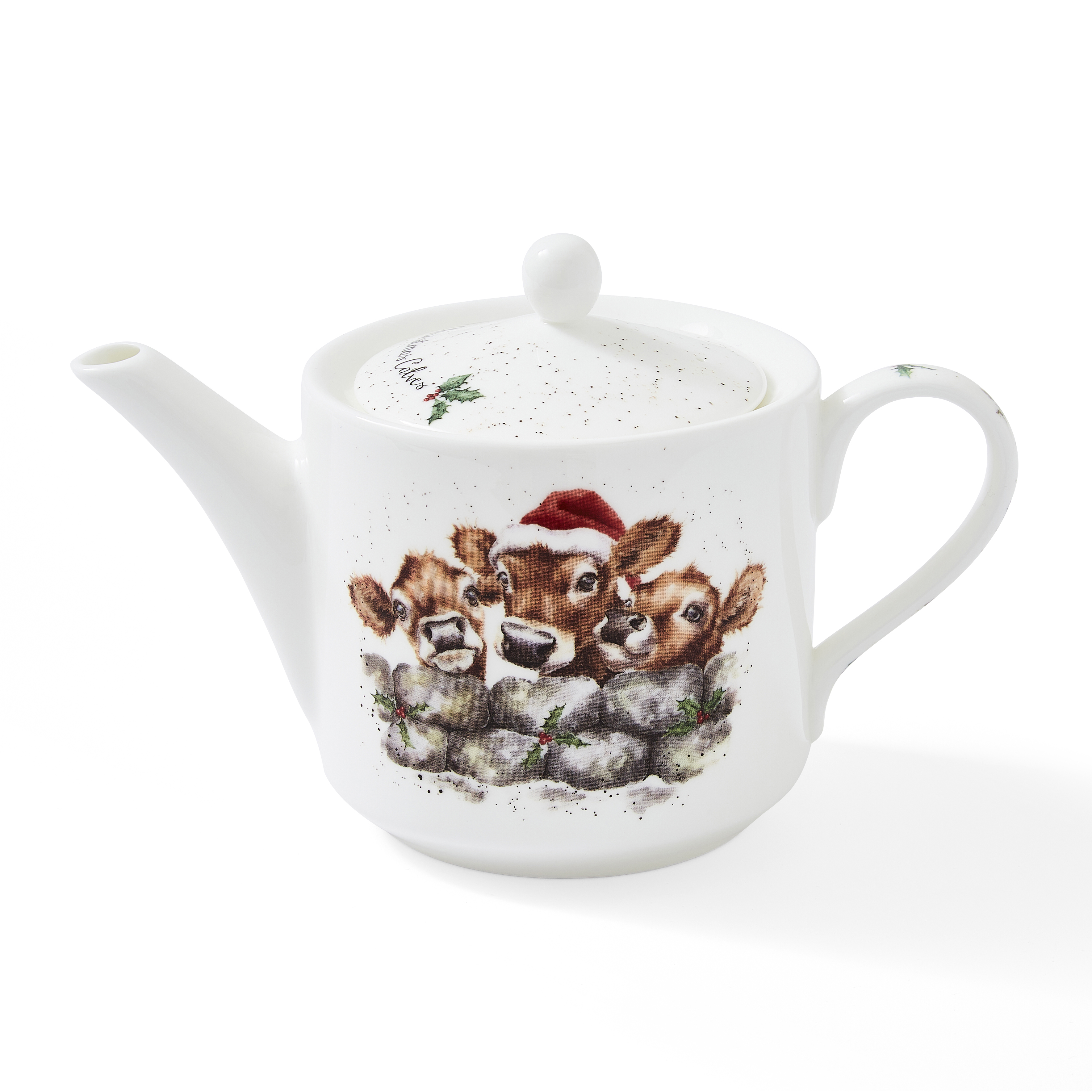 Christmas Calves Teapot (Cows) | Wrendale Designs
